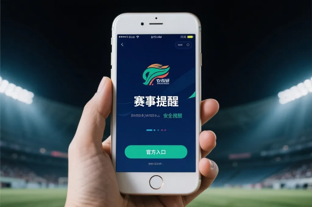手机上显示官方赛事提醒与安全提示的简洁界面